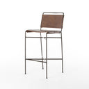 Luxe Wharton Bar Counter Stool - Bar Stool Distressed Brown