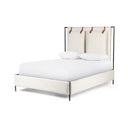 Solara Leigh Upholstered Bed - Queen Hockney Ivory