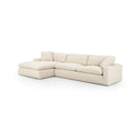 Luxe Plume 2-Piece Sectional - Left Chaise Thames Cream 136
