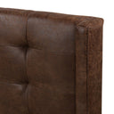 Aveline Newhall Bed - King Vintage Tobacco - Pintuck