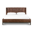 Aveline Newhall Bed - King Vintage Tobacco - Pintuck