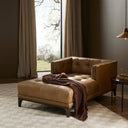 Evermore Dylan Chaise Lounge - Palermo Drift Sienna Brown