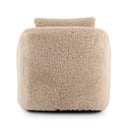 Verano Topanga Swivel Chair - Beige Shearling