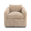 Aveline Topanga Swivel Chair - Beige Shearling