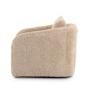 Aveline Topanga Swivel Chair - Beige Shearling