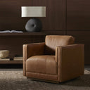 Aveline Kiera Swivel Chair - Palermo Cognac