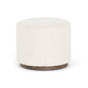 Verity Sinclair Round Ottoman - Knoll Natural