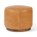 Verity Sinclair Round Ottoman - Palermo Butterscotch