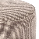 Verity Sinclair Round Ottoman - Barrow Taupe