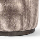 Verity Sinclair Round Ottoman - Barrow Taupe