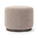 Verity Sinclair Round Ottoman - Barrow Taupe