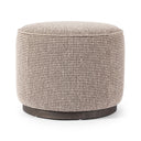 Verity Sinclair Round Ottoman - Barrow Taupe