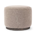 Verity Sinclair Round Ottoman - Barrow Taupe