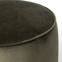 Verity Sinclair Round Ottoman - Surrey Olive