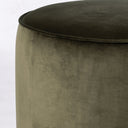 Verity Sinclair Round Ottoman - Surrey Olive