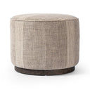 Verity Sinclair Round Ottoman - Manchester Flint