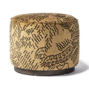 Verity Sinclair Round Ottoman - Balkan Ochre