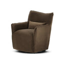 Kimble Swivel Chair - Crypton Henry Coffee