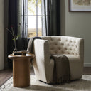 Verity Hanover Swivel Chair - Thames Cream