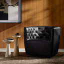 Verity Hanover Swivel Chair - Heirloom Black