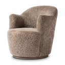 Vesper Aurora Swivel Chair - Taupe Shearling