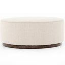 Aveline Large Round Ottoman - Knoll Natural