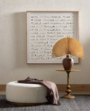 Verity Large Round Ottoman - Knoll Natural