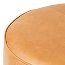 Aveline Large Round Ottoman - Butterscotch