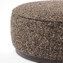 Aveline Large Round Ottoman - Ivan Granite