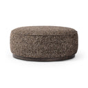 Aveline Large Round Ottoman - Ivan Granite
