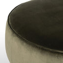 Aveline Large Round Ottoman - Surrey Olive