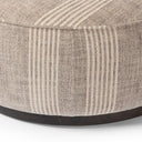 Verity Large Round Ottoman - Manchester Flint