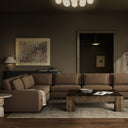 Aveline Bloor 6-Piece Sectional - Crypton Nomad Mushroom