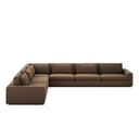 Aveline Bloor 6-Piece Sectional - Crypton Nomad Mushroom