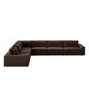 Aveline Bloor 6-Piece Sectional - Surrey Cocoa