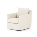 Arista Banks Slipcover Swivel Chair - Cambric Ivory
