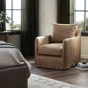 Arista Banks Slipcover Swivel Chair - Palermo Drift