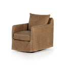 Arista Banks Slipcover Swivel Chair - Palermo Drift