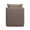 Arista Banks Slipcover Swivel Chair - Savoy Coffee