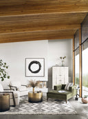 Aveline Cameron End Table - Ombre Antique Brass