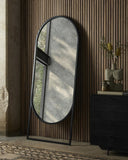 Refined Dawson Floor Mirror - Matte Black