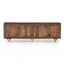 Aveline Rio Media Console - Round Cut Antique Brown
