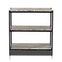 Aurelia Felix Nightstand - Hammered Grey W Clear Powder Coat
