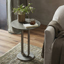 Aveline End Table - Raw Antique Nickel