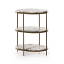 Aurelia Oval Nightstand - Canyon Antique Brass