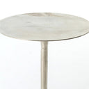 Aveline Tulip Side Table - Raw Nickel