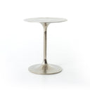 Aveline Tulip Side Table - Raw Nickel