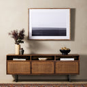 Solara Carmel Media Console - Brown Wash