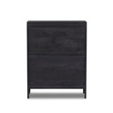 Caelum Tall Dresser - Black Wash W Black Cane