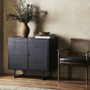 Seraphine Carmel Small Cabinet - Black Wash